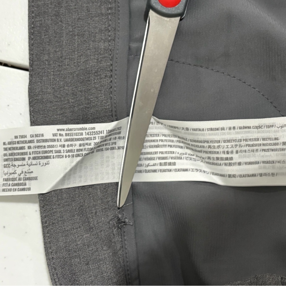 NWT A&F Charcoal Pencil Skirt - Picture 6 of 7